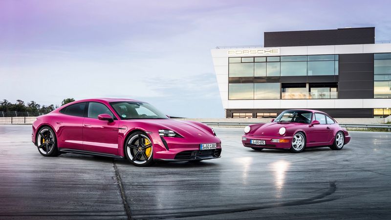 Porsche Taycan Pink