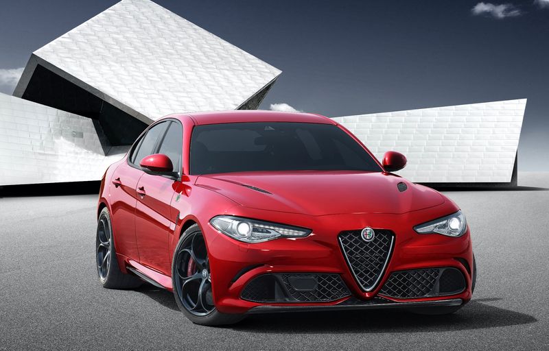 Alfa Romeo Giulia Quadrifoglio sports sedan.