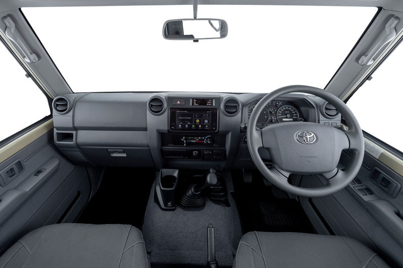 Land Cruiser 70th front interior