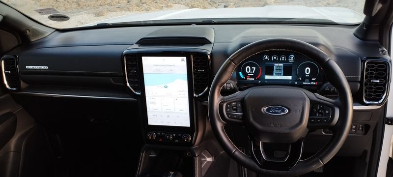 2023 Ford Everest 3.0 V6 AWD Platinum cabin.