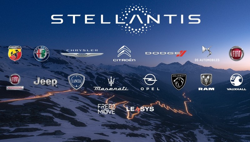 The Stellantis group includes American, French, and German brands