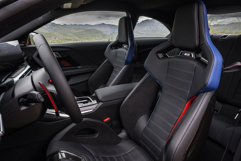 2023 BMW M2 with M Carbon bucket seats.
