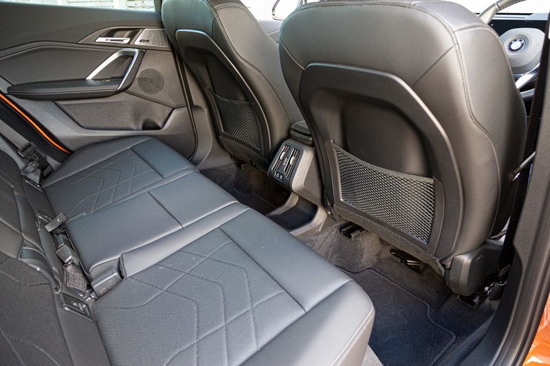 Rear seats of the 2023 BMW X1.