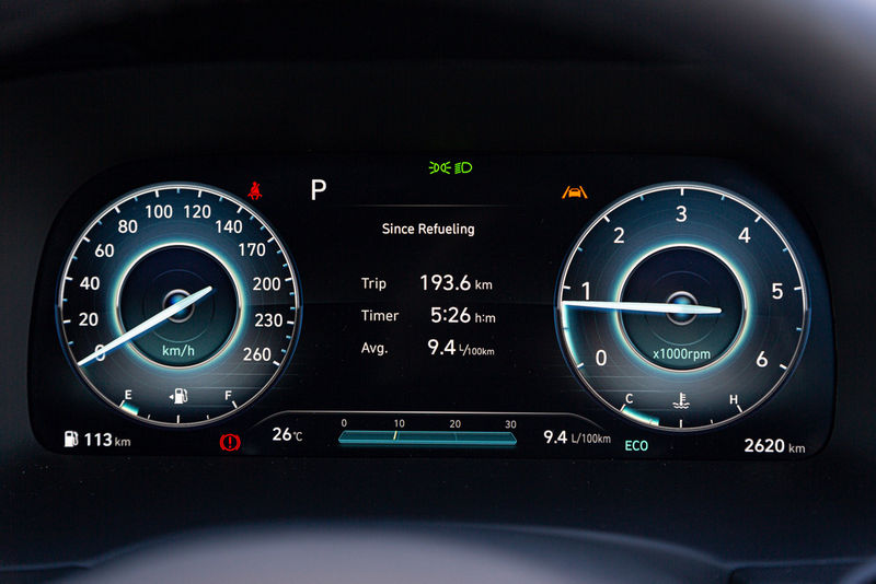 2023 Hyundai Palisade digital instrument cluster