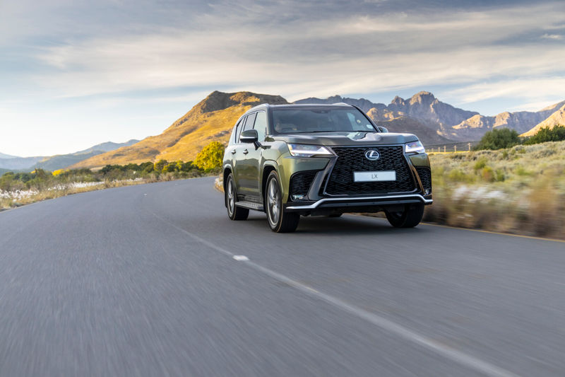 Lexus LX driving