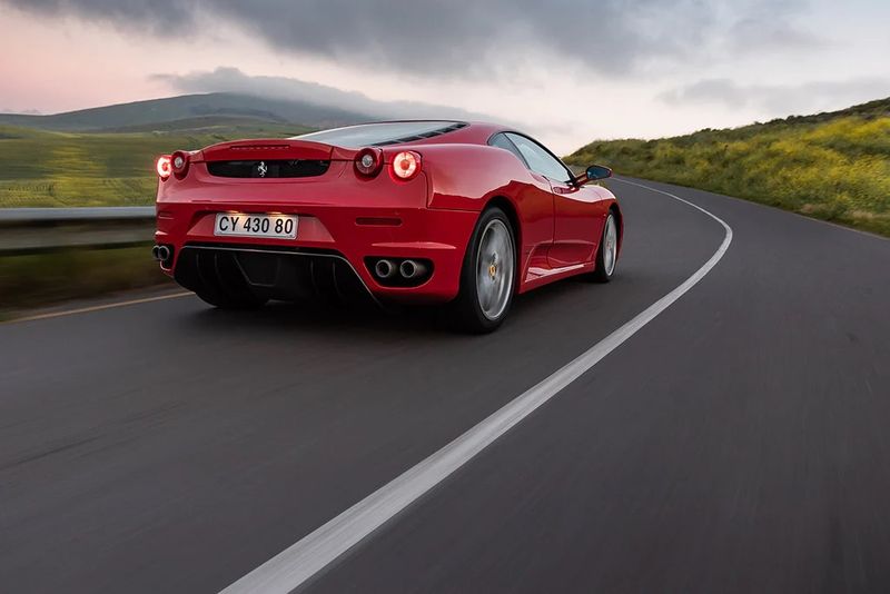 Ferrari F430 rear three-quarter view