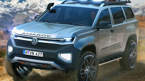 Official VW Amarok SUV sketch released