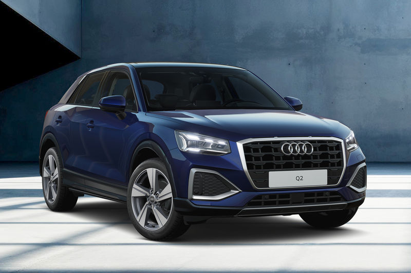 Audi Q2 Urban Edition front three-quarter view.