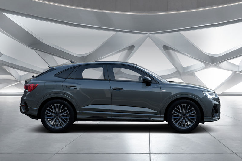 Audi Q3 Sportback Black Edition profile view.