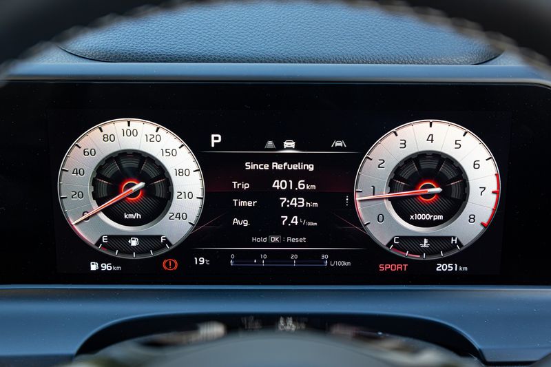 2024 Kia Seltos digital instrument cluster