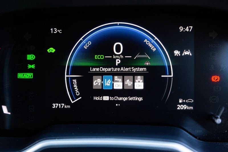 2024 Toyota Corolla Hybrid safety systems menu