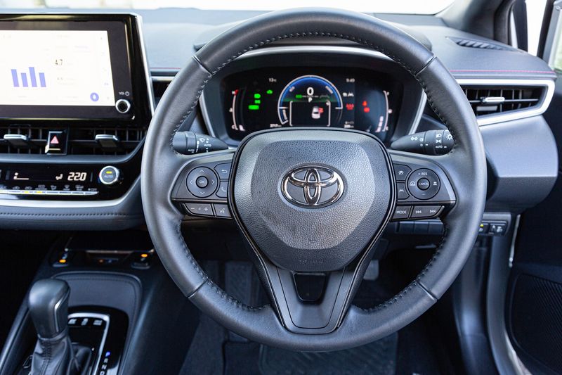 2024 Toyota Corolla Hybrid steering wheel and instrument cluster