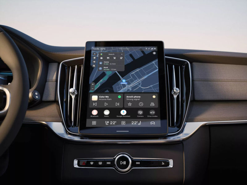 Facelift Volvo XC90 infotainment