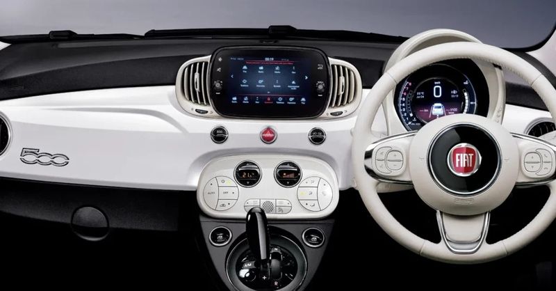 Facelift Fiat 500 interior