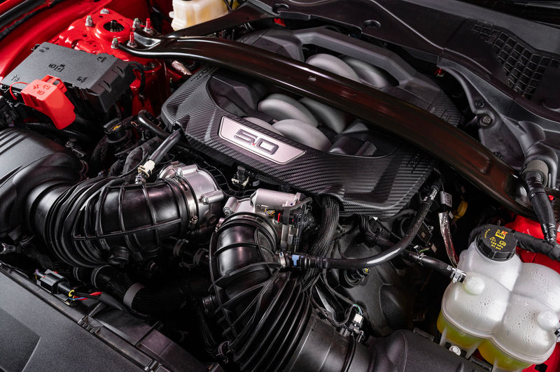 2024 Ford Mustang engine bay