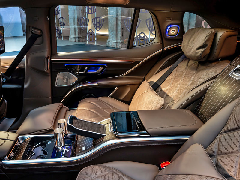 Mercedes-Maybach EQS SUV rear seats