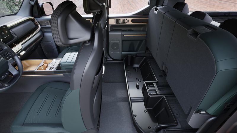 Kia Tasman folding rear seats