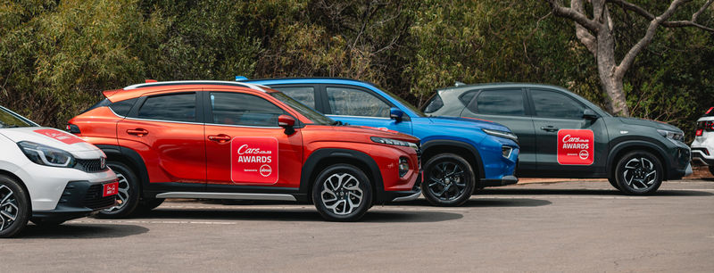 2025 CarsAwards finalists: Suzuki Fronx, Toyota Urban Cruiser and Kia Sonet