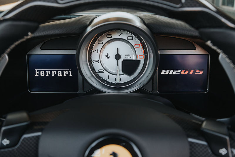 Ferrari 812 GTS instrument panel