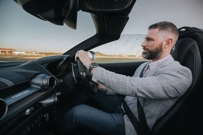 Wilhelm Lutjeharms driving a Ferrari 812 GTS