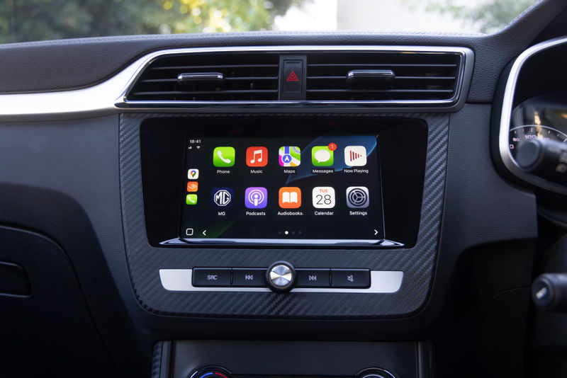 MG ZS infotainment system