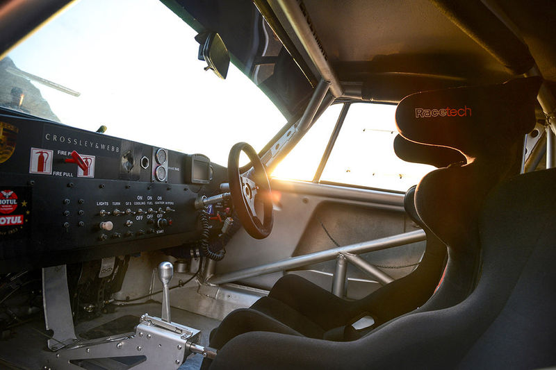 Martini Racing Porsche 911 Carrera RSR tribute car cockpit