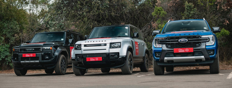 2025 CarsAwards Adventure SUV finalists: Toyota Land Cruiser Prado, Land Rover Defender and Ford Everest