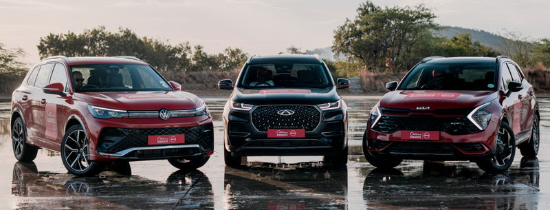 2025 CarsAwards Family Car category finalists: VW Tiguan, Chery Tiggo 8 Pro Max and Kia Sportage