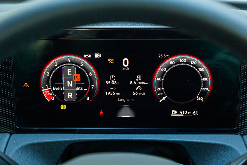 2025 Volkswagen Tiguan digital instrument cluster