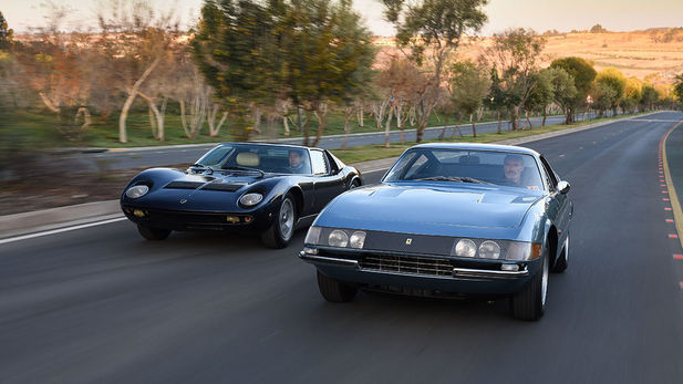 Ferrari 365 GTB/4 Daytona vs Lamborghini Miura P400S: Classic Comparison
