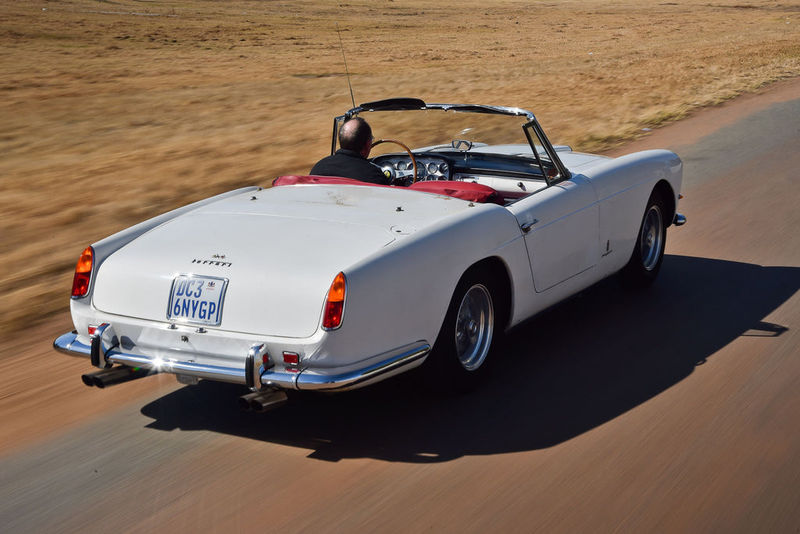 Ferrari 250 GT Cabriolet rear tracking shot