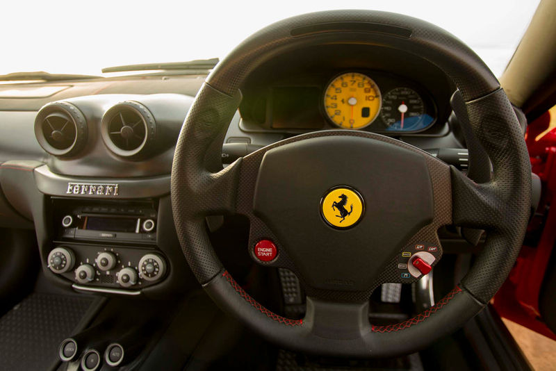 Ferrari 599 GTO driver's view