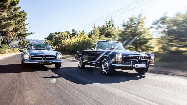 Mercedes-Benz (W112) 280SL “Pagoda” vs Mechatronik restomod: Classic Comparison