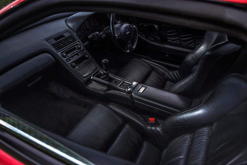Honda NSX cabin view from the top