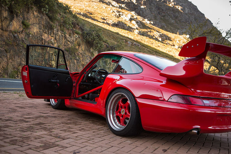 Porsche 911 (993) GT2 Clubsport "Evo" driver's door open