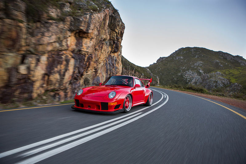 Porsche 911 (993) GT2 Clubsport "Evo" front tracking image.