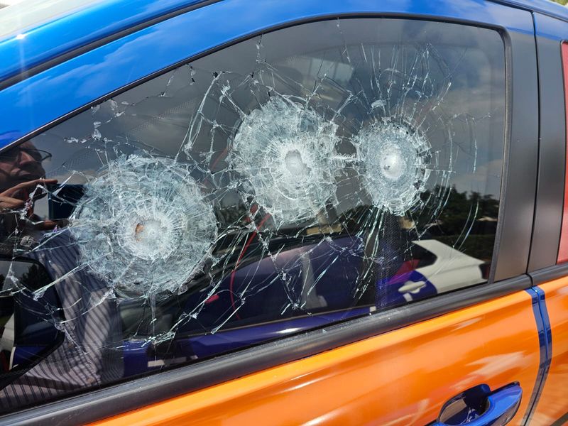 The SVI LITE decreet automotive armour product absorbs three 9 mm rounds