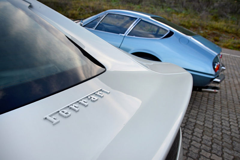 Ferrari F12tdf (left) and Ferrari 365 GTB/4 Daytona