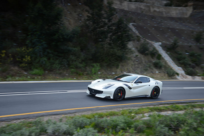 Ferrari F12tdf tracking shot