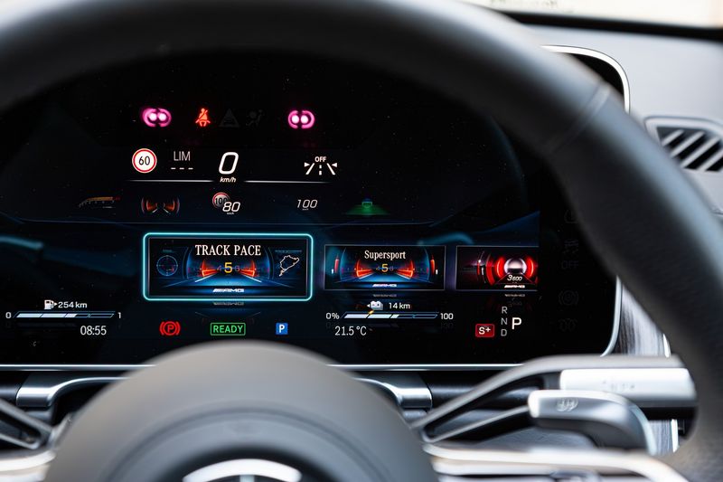 Mercedes-AMG S63 E Performance digital instrument panel