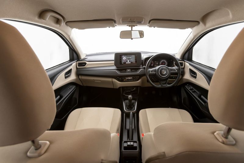 Suzuki Dzire beige interior