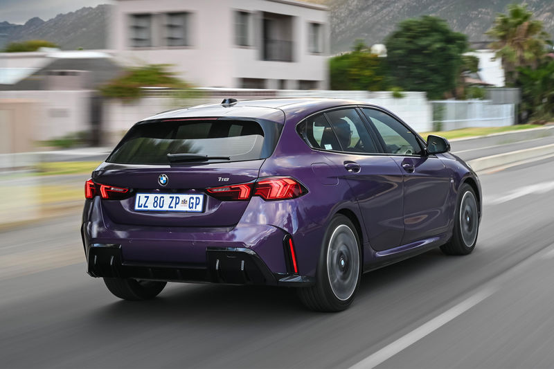 BMW 1 Series 118 rear tracking shot