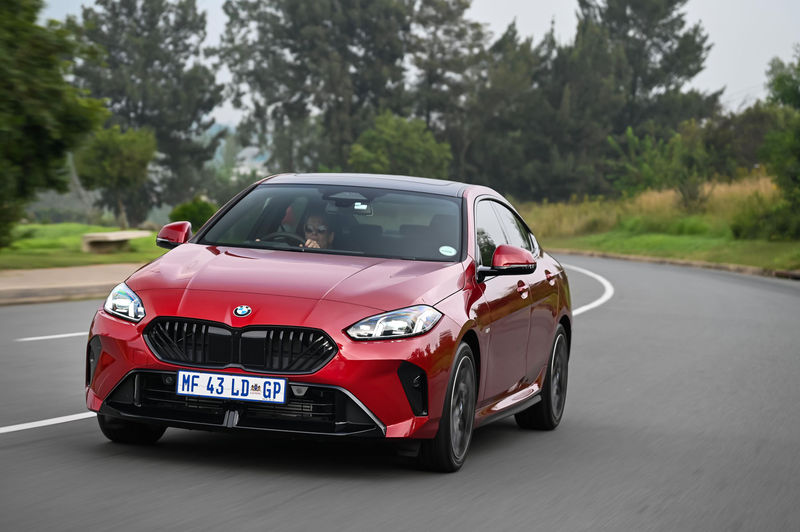 BMW 2 Series GC front view tracking shot