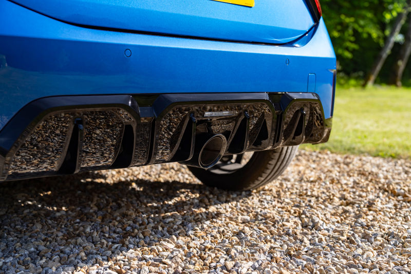 2025 Mini JCW rear diffuser and central exhaust end