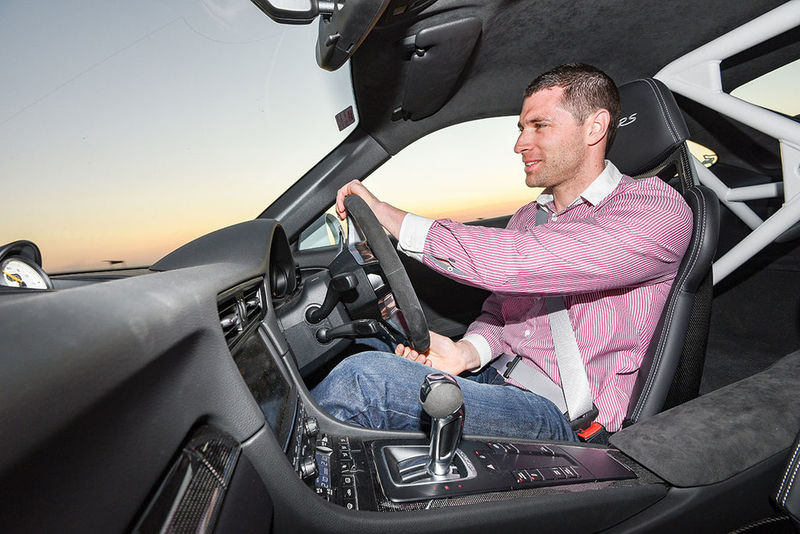 Wilhelm Lutjeharms driving a Porsche 911 (991.1) GT3 RS