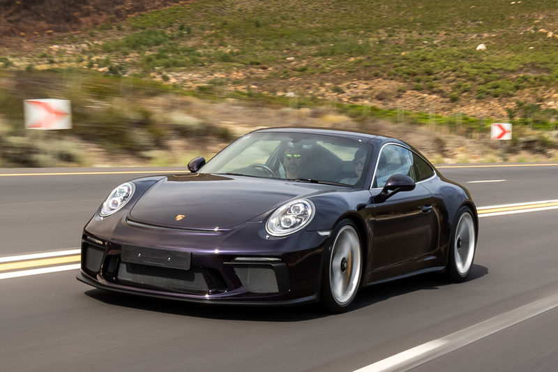 Porsche 911 GT3 Touring front three-quarter tracking shot