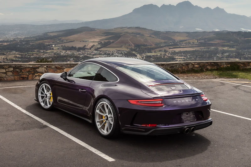 Porsche 911 GT3 Touring rear three-quarter view