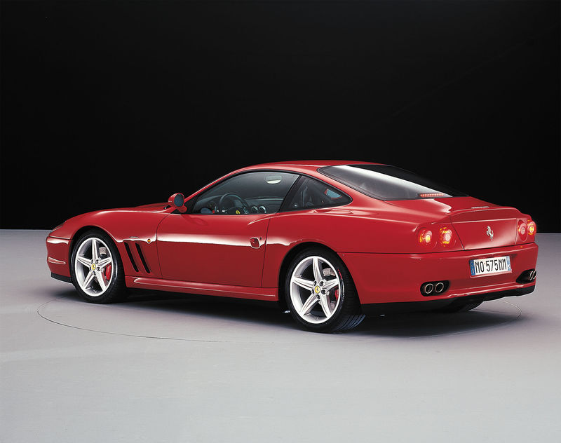 Ferrari 575M Maranello rear three-quarter view