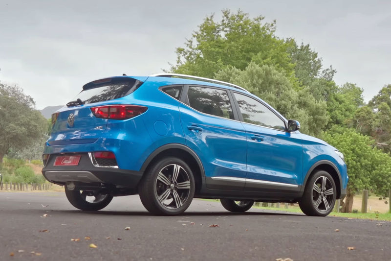 MG ZS Review: Rear three-quarter view