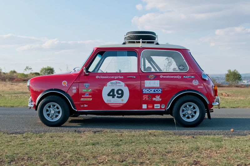 Nadia Vijloen's Monte Carlo Rally Mini profile view